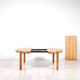 Large pinewood extendable dining table by Rainer Daumiller for Hirtshals Sa