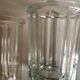 Pair of pots to jams in glass fluted on foot early 20th e