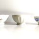 3 porcelain bowls of flowered limoges