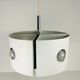 White suspension by Klaus Hempel for Kaiser Leuchten, 1970