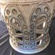 Enamelled ceramic lamp signed vieux moulin vallauris