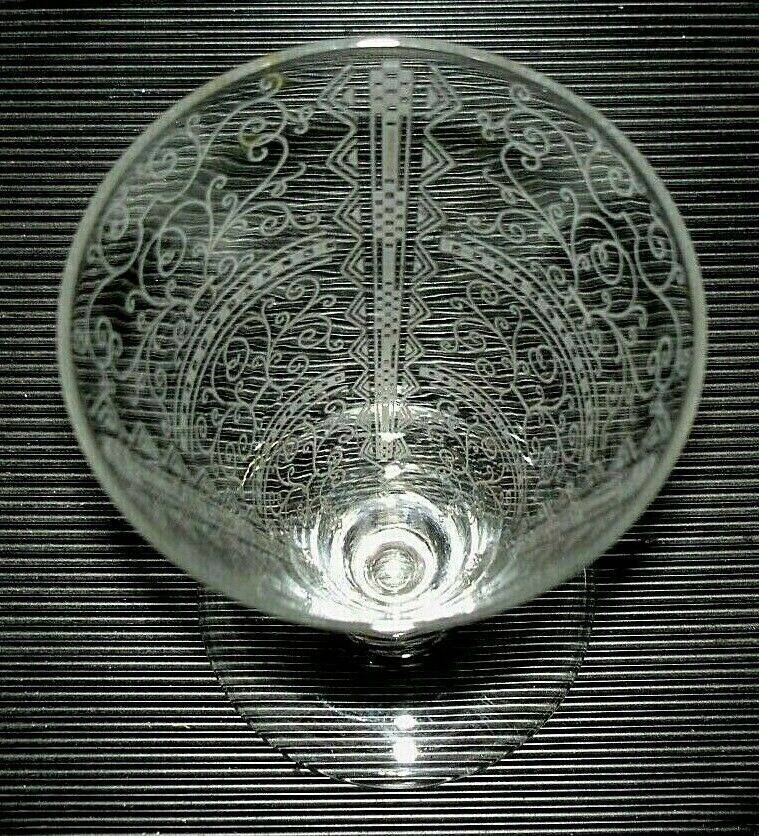 Baccarat lido 7 verres vin + carafe metal argente