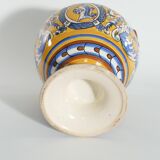 Large Hand-Painted Ceramic Double Handled Vases,  France, Set of 2