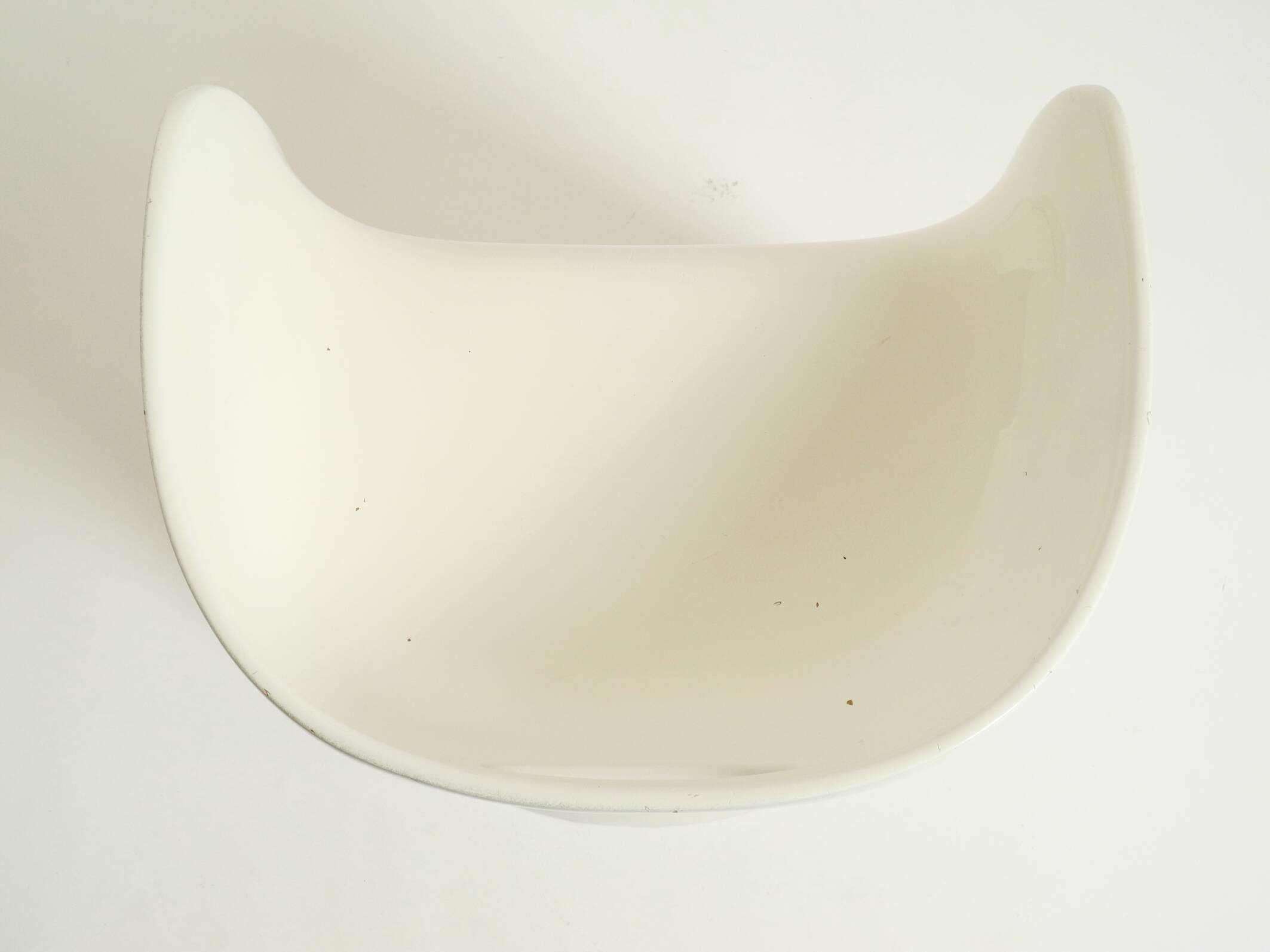 White stool by Winfried Staeb from the 1970s for the Form + Life Collection