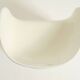 White stool by Winfried Staeb from the 1970s for the Form + Life Collection