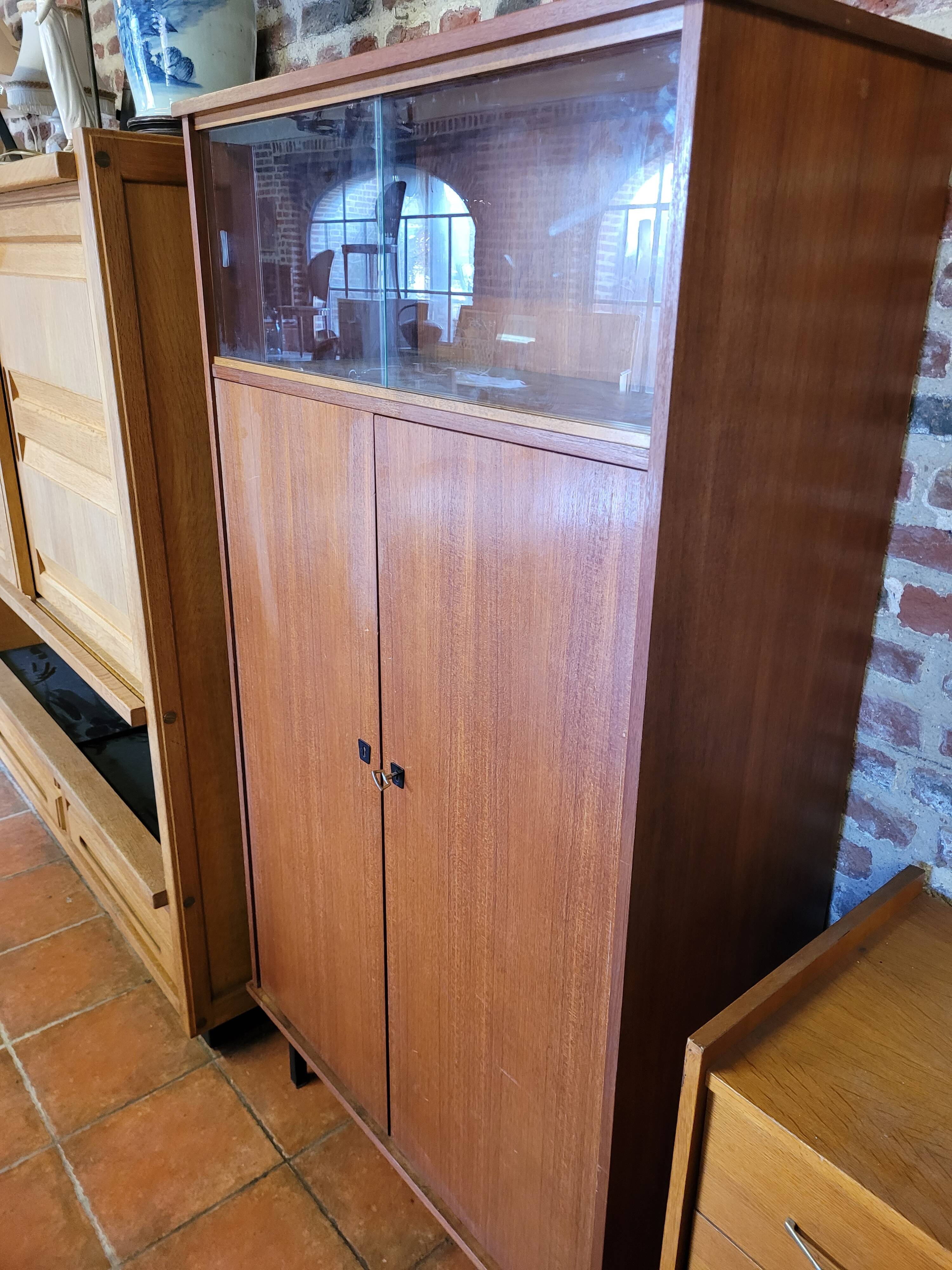 Vintage teak wardrobe from the 60s