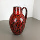 Large Pottery Super Fat Lava Multi-Color 270-38 Vase Made by Scheurich, 1970s