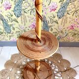 Vintage rattan floor lamp