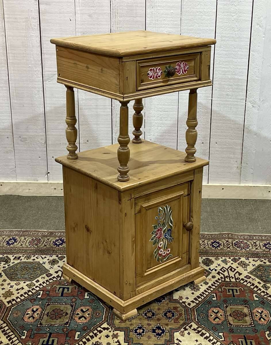 Early 20th century fir bedside table