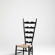 Chair in Wood and Wicker attributed to Gio Ponti for Casa and Giardino, 1939