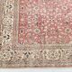 Red & Navy Blue Floral Vintage Persian Rug