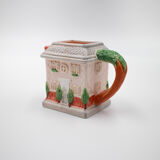 Fitz and Floyd teapot, sugar bowl and milk jar set