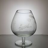 6 verres à cognac en cristal