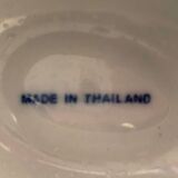 Egg Box Blue White Ceramic Thailand