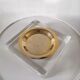 Empty cup pocket Plexiglas ashtray lucite design 70s