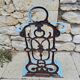 Art Nouveau cast iron umbrella stand – Deville, Pailliette & Cie, Char