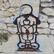 Art Nouveau cast iron umbrella stand – Deville, Pailliette & Cie, Char