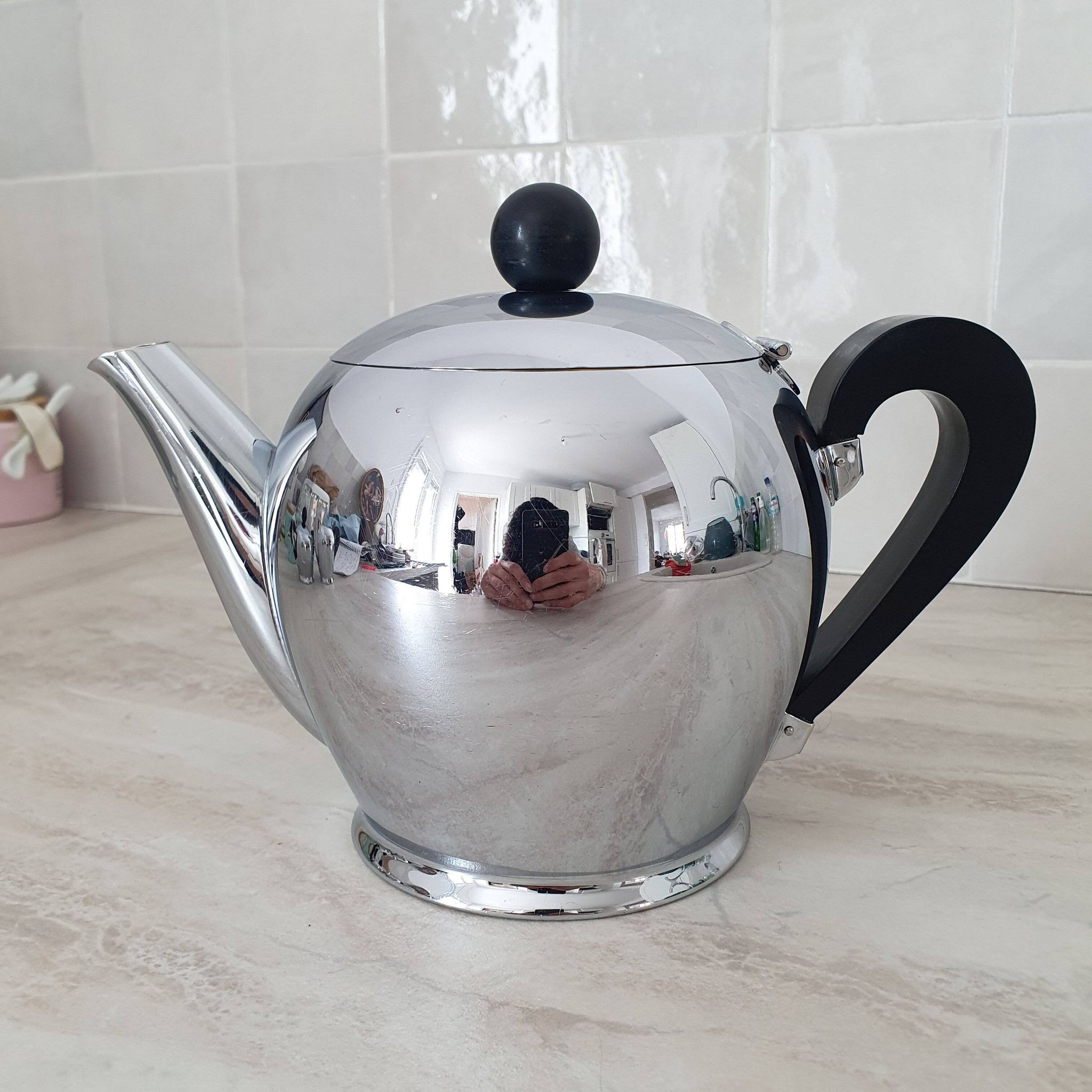 Service à café - thé collection bombé en inox 18/10, Alfra Alessi