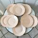 Set of 8 dessert plates Digoin model France powder pink