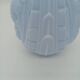 Art Deco Opaline Vase Blue Pastel Glass Pine Cone Decoration France 1930s