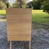Commode vintage bois rotin