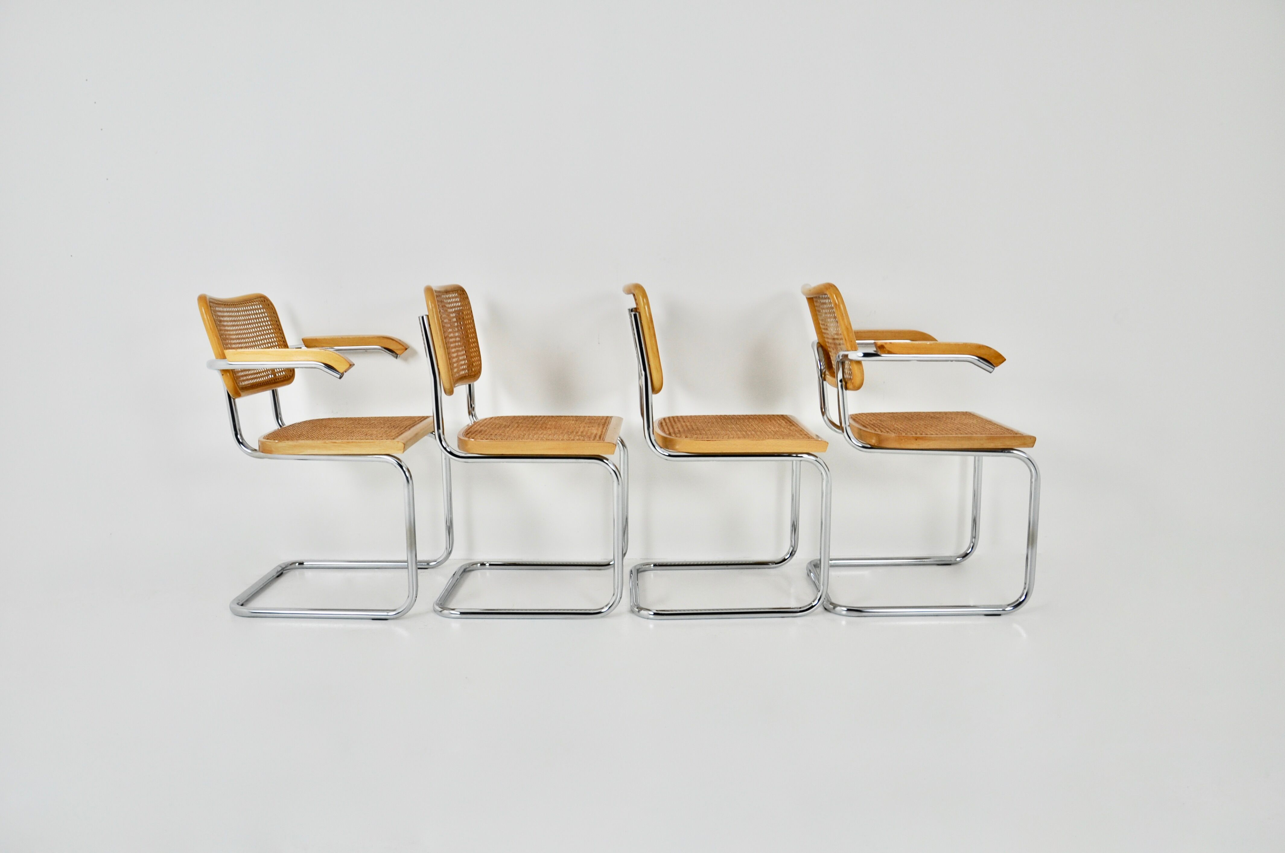 Dining chairs B32 by Marcel Breuer lot of 4