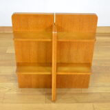 Vintage blond oak shelf 1960