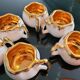 6 old porcelain coffee cups