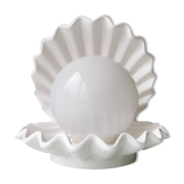 Vintage ceramic table lamp shell 1980
