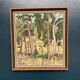 Huile su panneau suédoise – « Forêt » par Bertil Lundgren (1900–1979)