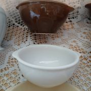 8 mismatched antique bowls