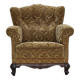 1950s, Danish relax armchair, furniture velour, carved oak wood.