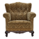 1950s, Danish relax armchair, furniture velour, carved oak wood.
