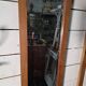 Art Deco coat rack wardrobe in solid oak
