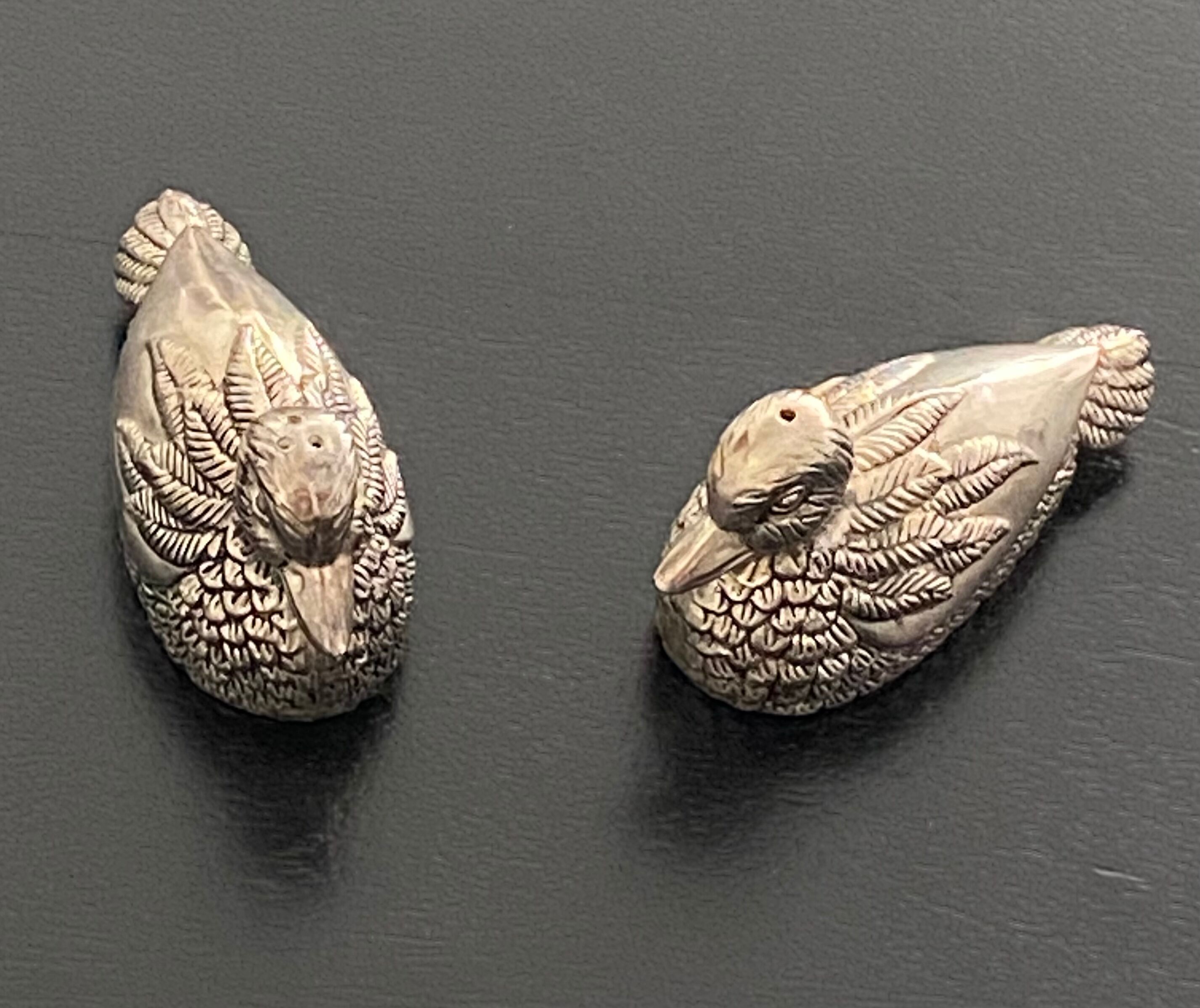 Salt and pepper shaker duck form brand silea