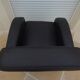 Black grey leather club chair - Very good condition