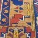 Turkish YAHYALI vintage anatomy rug made of handmade wool - 131 x 227