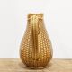 Vintage decanter ('60) pattern "grains of rice". Honey color. In perfect condition.