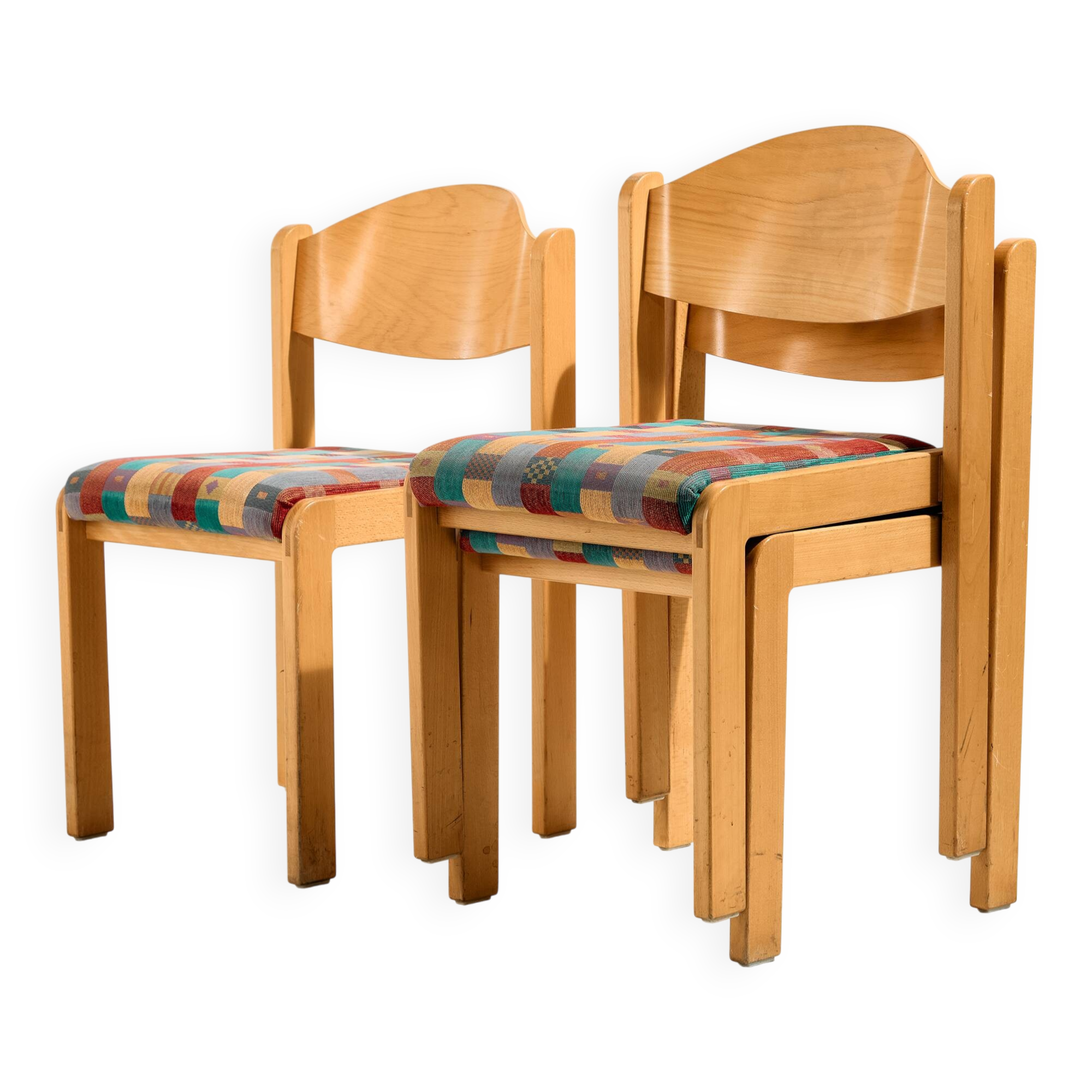 Stackable beech chair