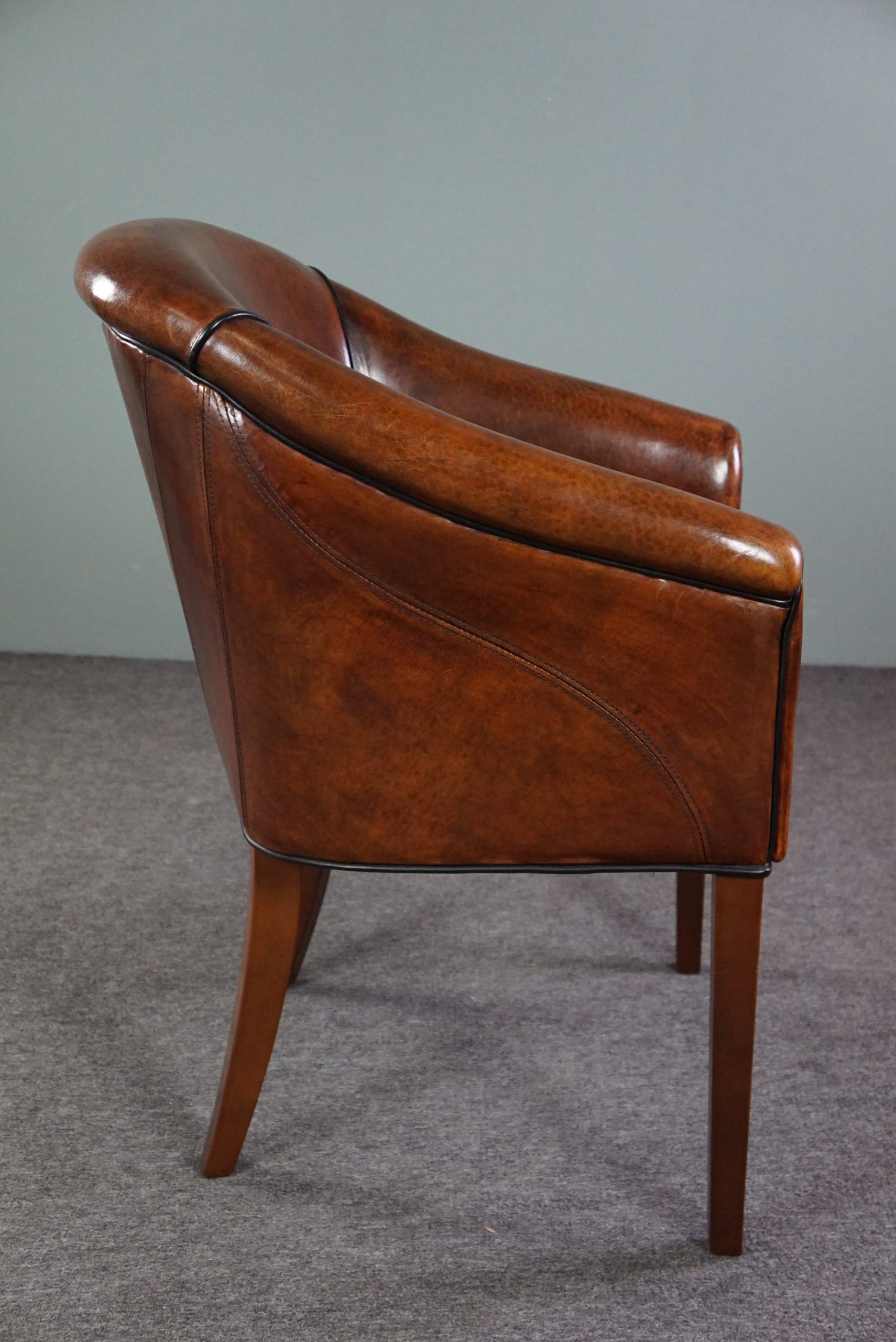Sheepskin convertible armchair side chair