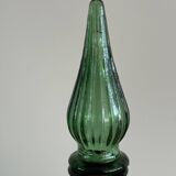 Vintage Empoli Glass Decanter with Stopper, Italy, 1960s