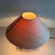 Wooden table lamp with fabric shade by Schröder & Co. Leuchten, 1960, Germany.