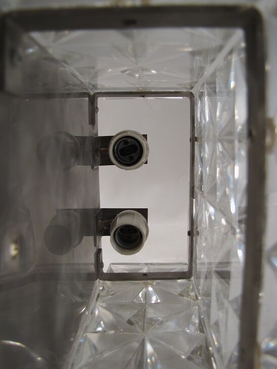 Pair of rectangular wall in Crystal by Kinkeldey 1960