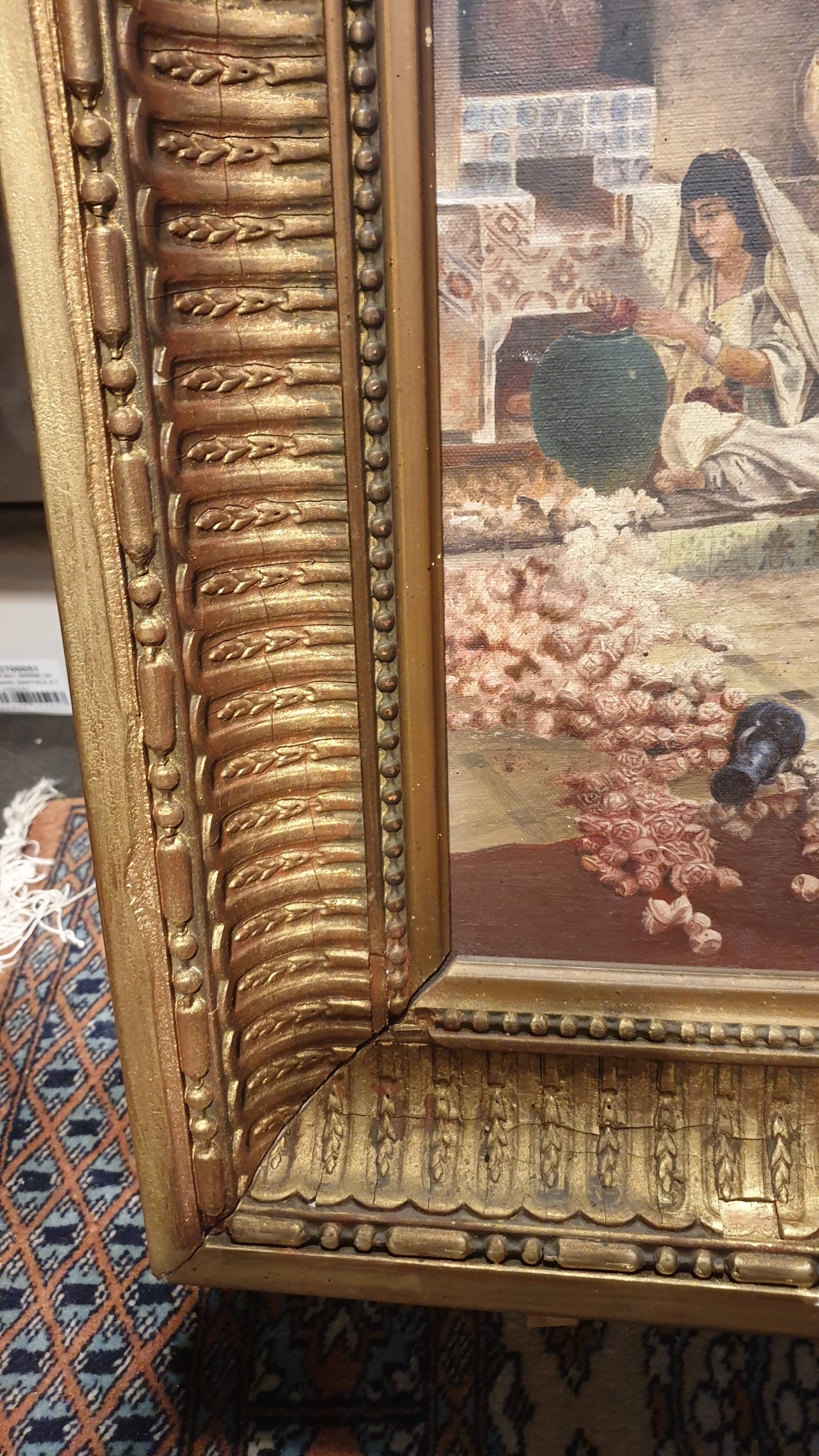 Painting on oriental canvas