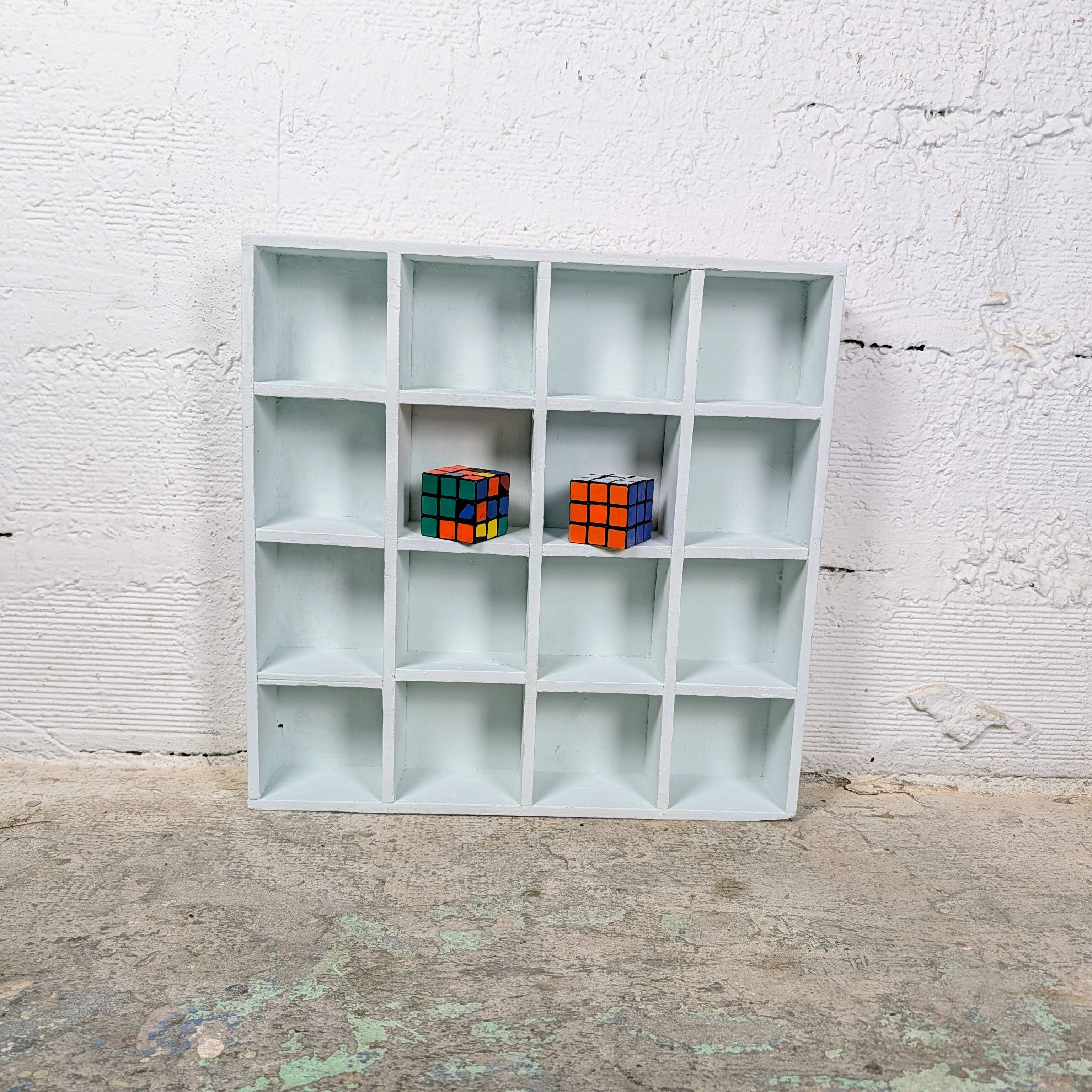 Wooden shelf – 16 compartments