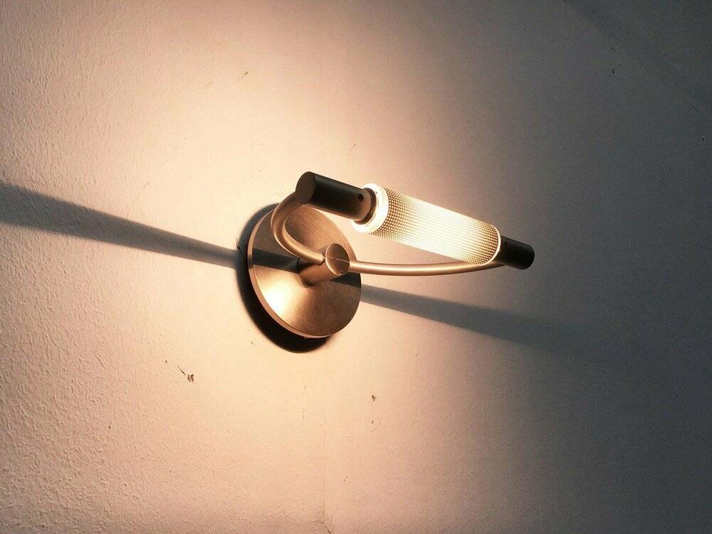 Mini Wall Lamp Model Gradi Postmodern Italian Vintage by Franco Bettonica and Mario Melocchi for Cini & Nils, 1990s