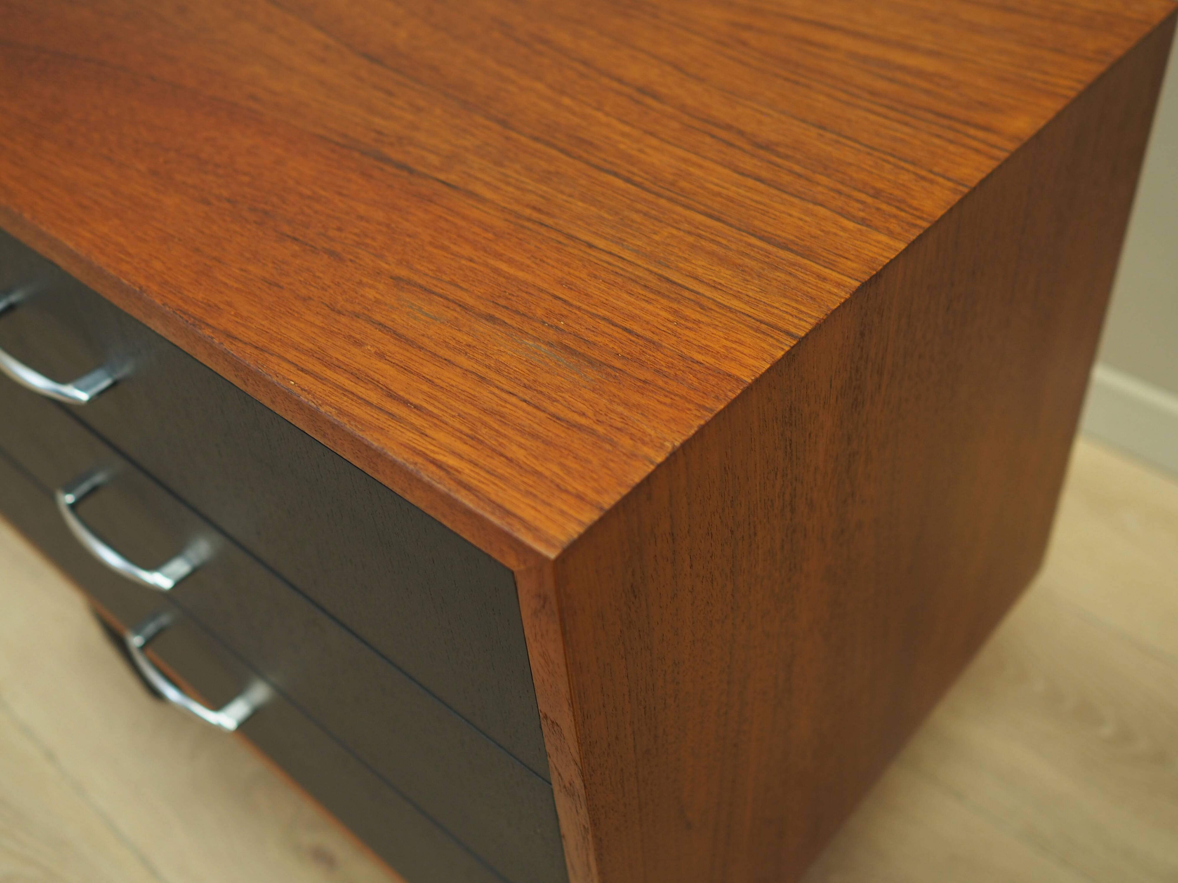 Teak chest of drawers, Danish design, 1970s, production: Denmark