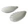 Set of 2 small Pillivuyt porcelain dishes – C-shaped bowls