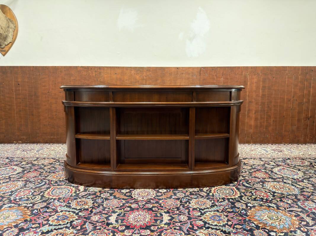 Classic English Kidney Shaped Chesterfield Desk