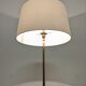 Minimalist bronze and brass floor lamp from the 50s/60s
